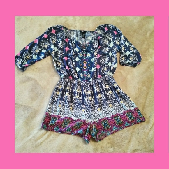 Rue21 Pants - RUE 21 BOHO SHORTS ROMPER